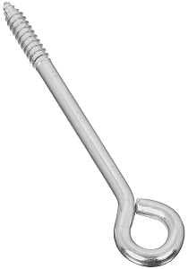 National Hardware N220-699 Lag Screw Eye, 1.62 in L Thread, 6 in OAL, 175 lb Working Load, Steel, Zinc, Pack of 10