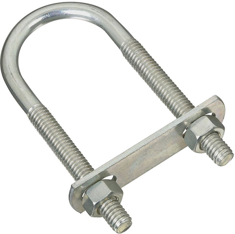 National Hardware N222-133 U-Bolt, 5/16-18 Thread, 2-1/4 in L Thread, Steel, Zinc, Pack of 5