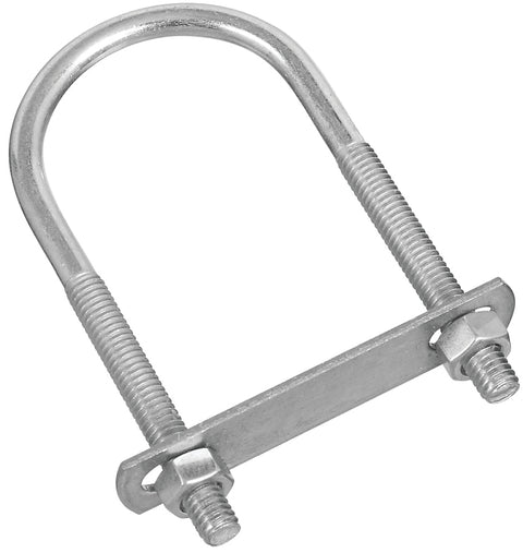 National Hardware N222-174 U-Bolt, 5/16-18 Thread, 2-1/2 in L Thread, Steel, Zinc, Pack of 5