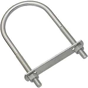 National Hardware N222-562 U-Bolt, 5/16-18 Thread, 1-1/2 in L Thread, Steel, Zinc, Pack of 5