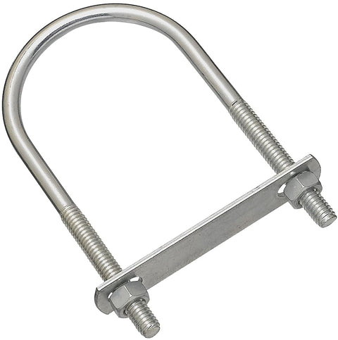 National Hardware N222-562 U-Bolt, 5/16-18 Thread, 1-1/2 in L Thread, Steel, Zinc, Pack of 5
