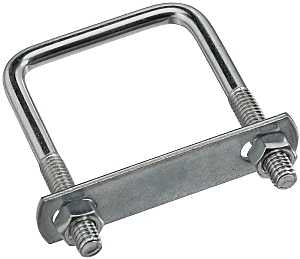 National Hardware N222-356 U-Bolt, 5/16-18 Thread, 1-1/2 in L Thread, Steel, Zinc, Pack of 5