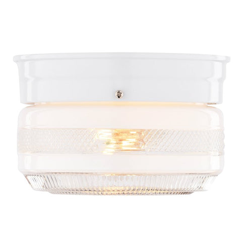 Boston Harbor F13WH01-6859CL-3L Single Light Ceiling Fixture, 120 V, 60 W, 1-Lamp, A19 or CFL Lamp, White Fixture