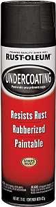 Rust-Oleum 248657 Undercoating Spray Paint, Oil Base, Black, 15 oz