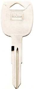 Hy-Ko 11010B101 Key Blank, Brass, Nickel, B101 Key Number, Pack of 10