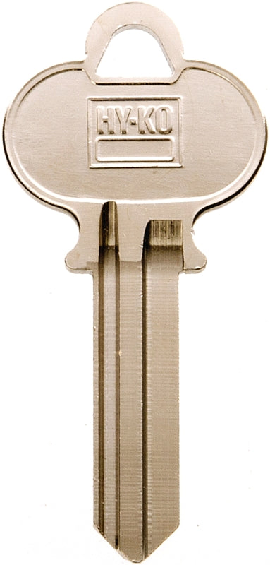 Hy-Ko 11010ER1 Key Blank, Brass, Nickel, For: Earle Cabinet, House Locks and Padlocks, Pack of 10