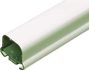 Wiremold B-1 Raceway Wire Channel, 5 ft L, 17/32 in W, 1 -Channel, Metal, Ivory