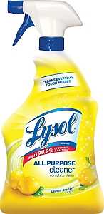 Lysol 1920075352 All-Purpose Cleaner, 32 oz Spray Bottle, Liquid, Lemon Breeze, Turquoise