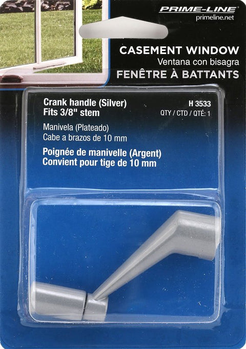 Prime-Line H 3533 Crank Handle, Aluminum/Zinc, Painted