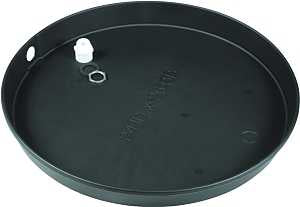 Camco USA 11460 Recyclable Drain Pan, Plastic, For: Electric Water Heaters, 22 in ID x 2-1/2 in D
