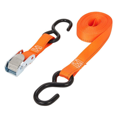 Keeper 05115 Tie-Down, 1 in W, 15 ft L, Nylon, Red, 400 lb, S-Hook End Fitting