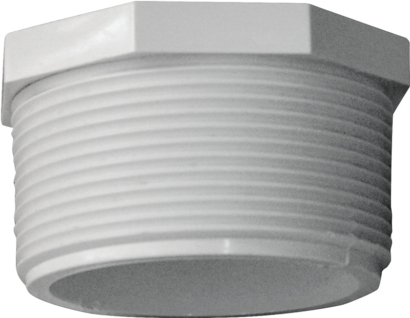 IPEX 435627 Pipe Plug, 2 in, MPT, PVC, White, SCH 40 Schedule – Shell ...