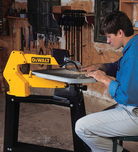 DEWALT DW788 Scroll Saw, 120 V, 1.3 A, 5 in L Blade, 13/16 in Cutting Capacity, 400 to 1750 spm, 3/4 in L Stroke
