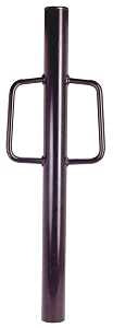 SpeeCo S16110900 T-Post Driver, 2 in Dia x 30 in H Dimensions, Steel, Black