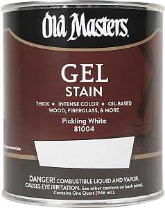 Old Masters 81004 Gel Stain, Pickling White, Liquid, 1 qt, Can