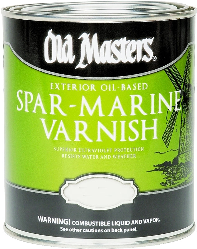 Old Masters 92501 Spar Marine Varnish, Semi-Gloss, Liquid, 1 gal, Pail ...