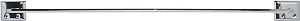Decko 38170 Towel Bar, 24 in L Rod, Steel, Chrome, Surface