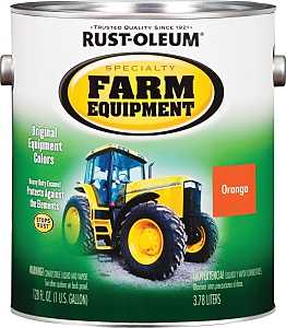 RUST-OLEUM SPECIALTY 7458402 Farm Equipment Enamel, Allis Chalmers Orange, 1 gal Can, Pack of 2