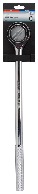 Vulcan RH6020 Ratchet Handle with Cap, 19 in OAL, Chrome