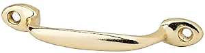 Schlage 25A3 Screen Door Pull, Aluminum, Brass, Pack of 20