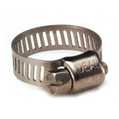 Ideal-Tridon Micro-Gear 62M Series 6260653 Worm Gear Hose Clamp, #6, 5/16 to 7/8 in, Stainless Steel, Pack of 10