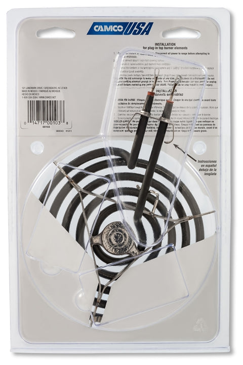 Camco USA 00103 Top Burner, 240 V, 1325 W, Plug