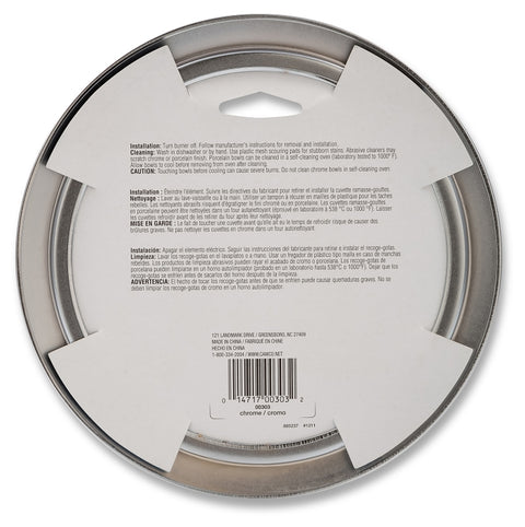 Camco USA 00303 Trim Ring, 6 in Dia, Chrome