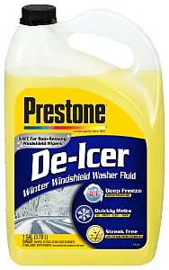 Prestone AS-250 Windshield Washer Fluid, Clear Yellow, 1 gal, Bottle, Pack of 6