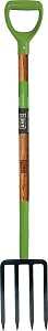 Ames 2826200 Spading Fork, 6-5/8 in W Tine, 10-1/2 in L Tines, Diamond Shaped Tine, 4-Tine, Steel Tine, Hardwood Handle