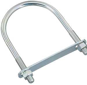 National Hardware N347-831 U-Bolt, 1/2-13 Thread, 2-1/2 in L Thread, Steel, Zinc