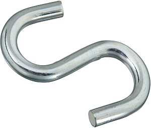 National Hardware 347856 S-Hook, 240 lb Working Load, Steel, Zinc, Pack of 5