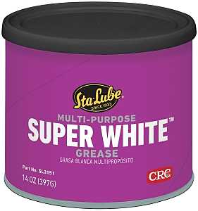 Sta-Lube SUPER WHITE SL3151 Lithium Grease, 14 oz Can, White