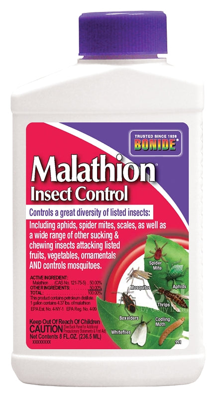 Bonide Malathion 991 Malathion Insect Control, Liquid, Spray Application, 8 oz