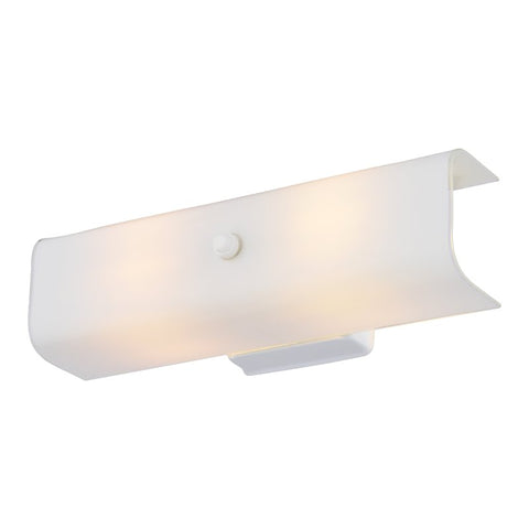 Boston Harbor V88WH02-4413H-3L Bracket Wall Light Fixture, 75 W, 2-Lamp, A19 or CFL Lamp, Steel Fixture, White Fixture