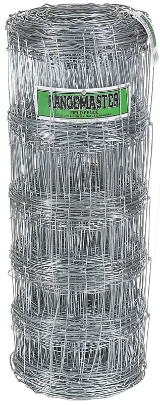 Rangemaster 6660 Series Field Fence, 12 in, 47 in H, 330 ft L, 12 ga ga, Steel, Galvanized