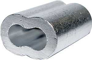 Campbell 7670814 Cable Ferrule, 3/32 in Dia Cable, Aluminum