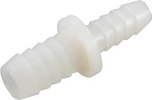 Anderson Metals 53715-0806 Reducing Splicer, 1/2 x 3/8 in, Barb, Nylon, Pack of 5