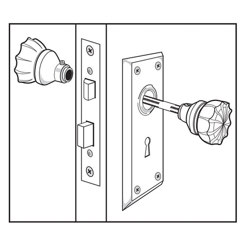 Defender Security E 2294 Mortise Interior Lockset, Polished Brass, Steel