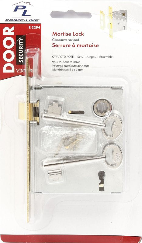 Defender Security E 2294 Mortise Interior Lockset, Polished Brass, Steel