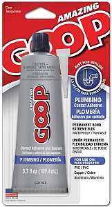 Amazing Goop 150012 Plumbing Adhesive, Liquid, Clear, 3.7 oz, Tube