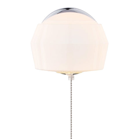 Boston Harbor W39CH01LS-34473L Bracket Wall Light Fixture, 60 W, 1-Lamp, A19 or CFL Lamp, Steel Fixture, Chrome Fixture