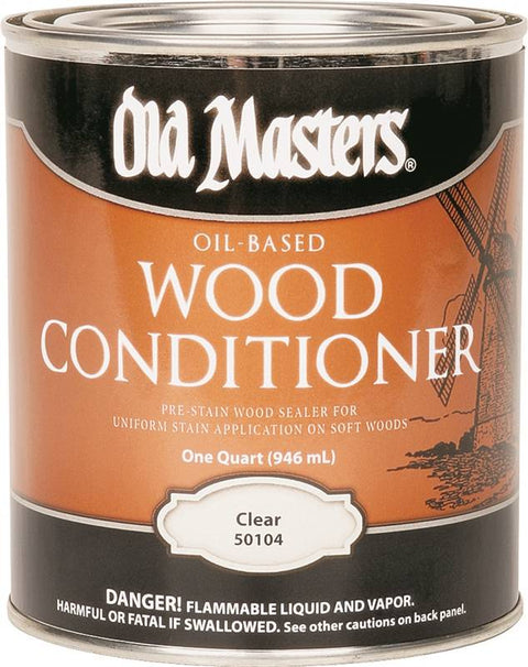 Old Masters 50104 Oil Based Pre-Stain Wood Conditioner, 1 qt Can, 260 sq-ft/gal