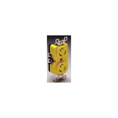 Marinco 4700CR 15A/125V Duplex Locking Receptacle