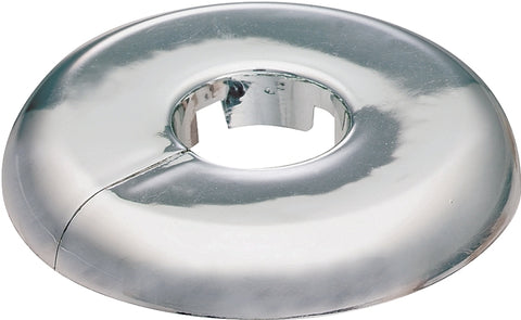 Plumb Pak PP811-31 Floor and Ceiling Plate, 3-1/2 in OD, For: 1 in Iron Pipes, Plastic, Chrome
