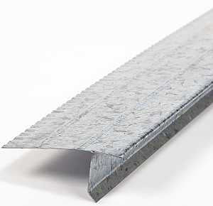 Amerimax 5601400120 Roof Edge, 10 ft L, 2-7/16 in W, 1 in H, Steel