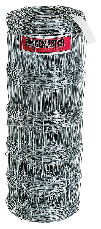 Rangemaster 6772 Field Fence, 330 ft L, 39 in H, 14.5 ga Gauge, Steel, Galvanized