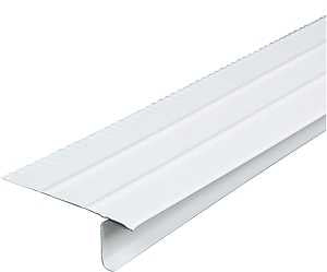 Amerimax 5701400120 Roof Edge, 10 ft L, Steel, White