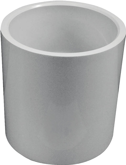 Genova 30130 Pipe Coupling, 3 x 3 in, Slip, PVC, White, SCH 40 Schedule, 450 psi Pressure