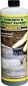Quikrete 860114 Concrete and Asphalt Cleaner, Liquid, Detergent, Blue, 1 qt, Bottle