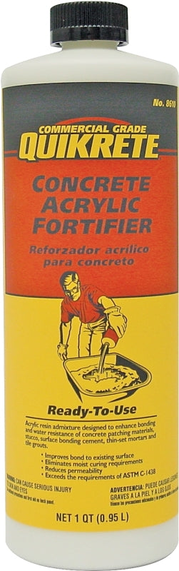 Quikrete 861014 Series Concrete Acrylic Fortifier, Liquid, 1 qt